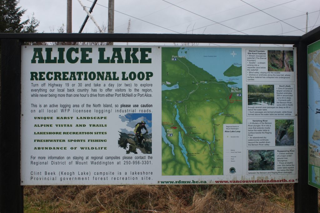 Alice Lake Loop Sign