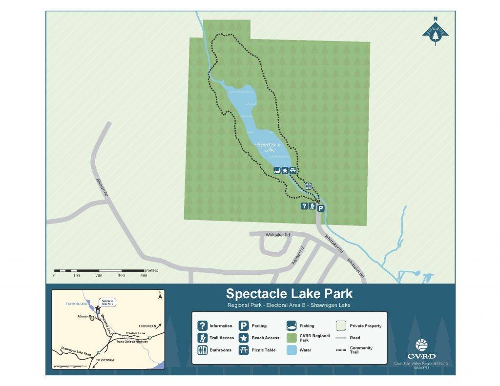 Spectacle Lake Map