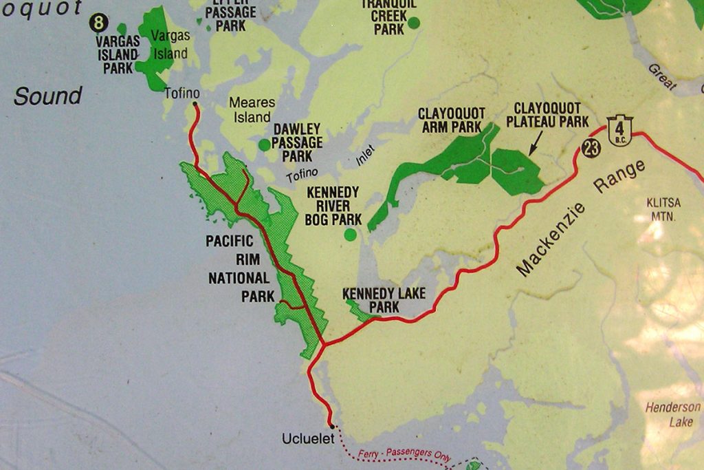 Kennedy Lake Map